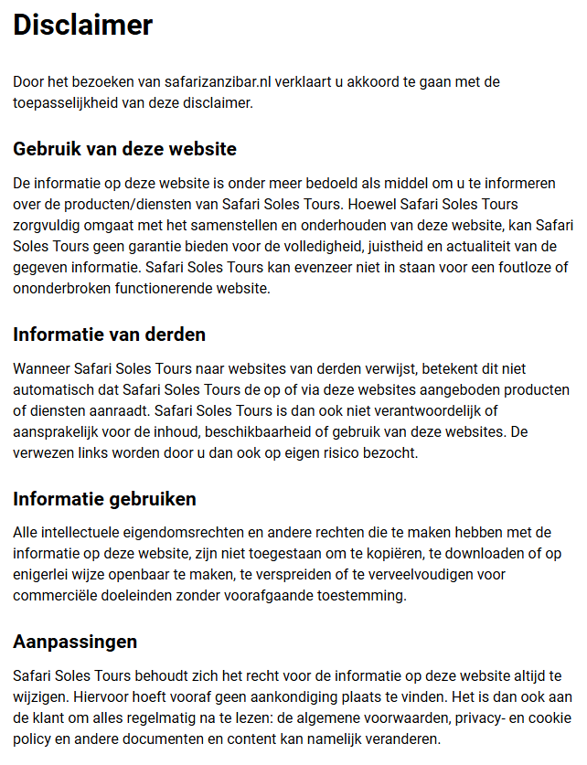 safari zanzibar safari soles tours gdpr disclaimer p1
